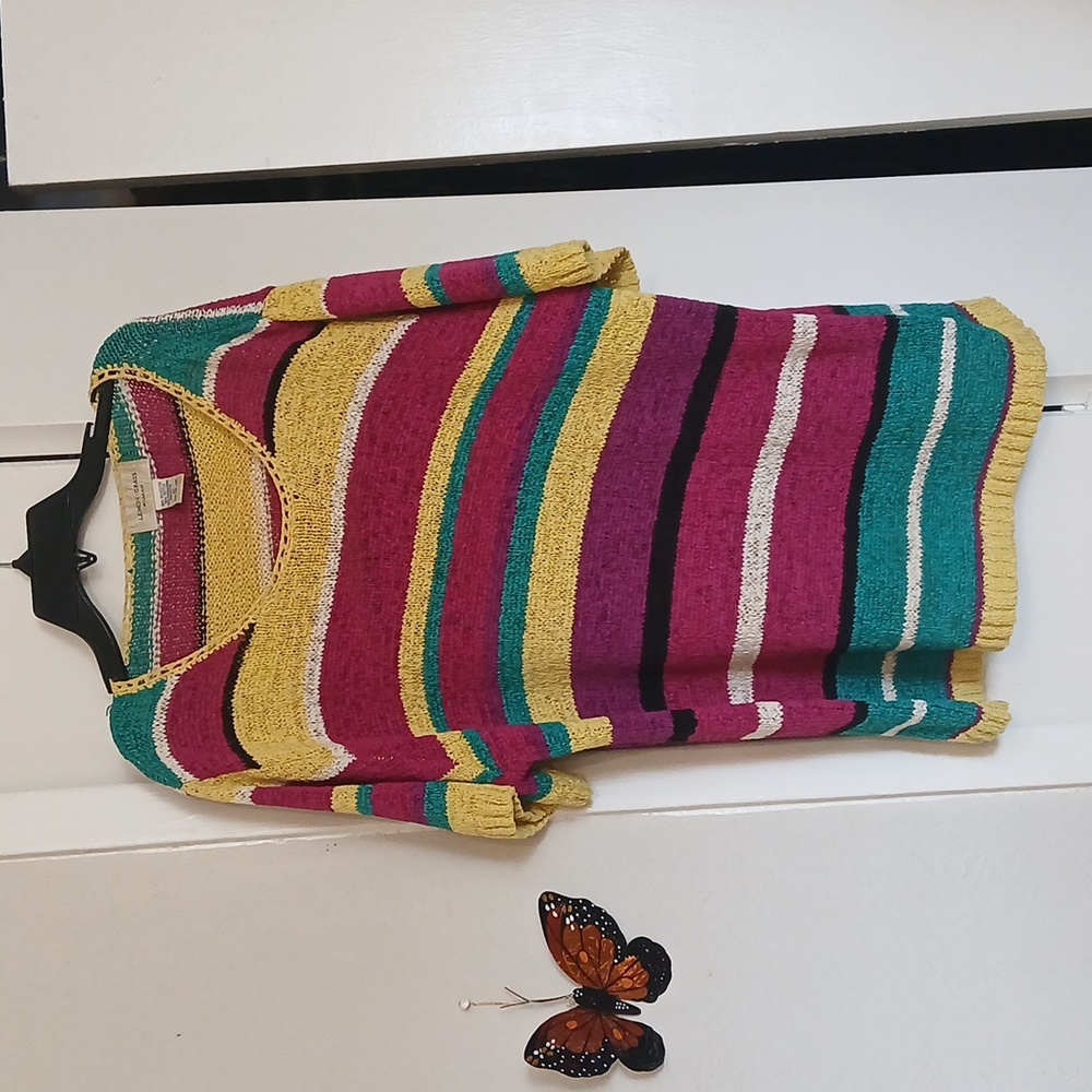 Colorful Striped Knit Top